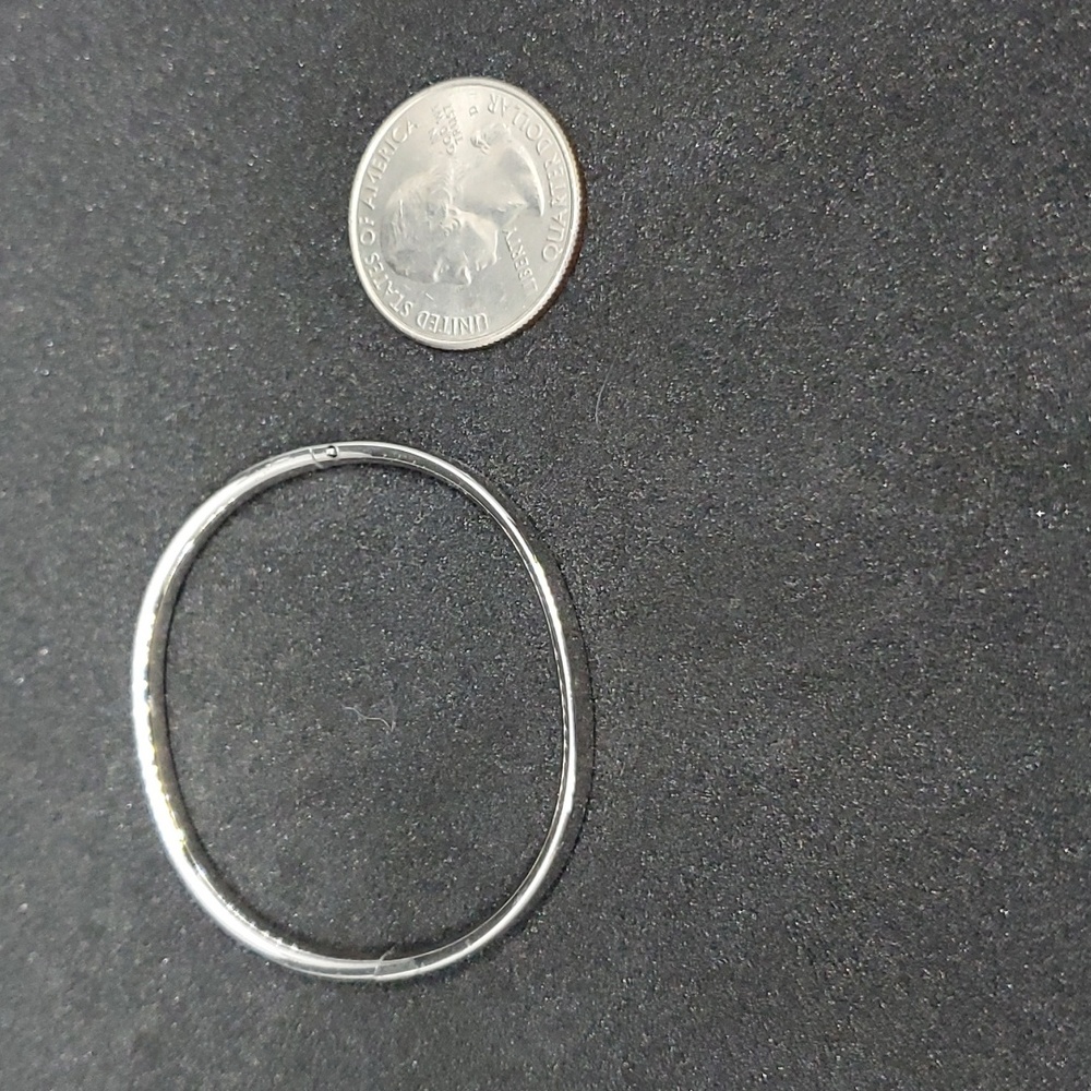 Sterling silver bangle bracelet baby/child Walter E Hayward original 70's - Picture 3 of 5